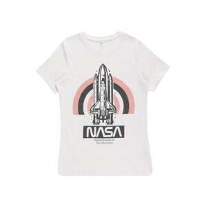 NAME IT Tričko 'NASA'  bílá / růžová / černá