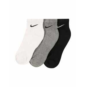NIKE Sportovní ponožky 'EVERYDAY CUSH'  šedý melír / černá / bílá