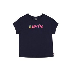 LEVI'S Tričko  námořnická modř / pink / žlutá / zelená