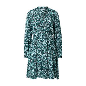 Suncoo Košilové šaty 'COLINE'  smaragdová / nefritová / světlemodrá / bílá
