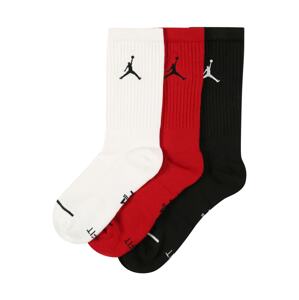 Jordan Ponožky  bílá / černá / červená