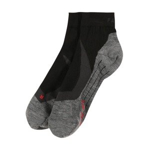 FALKE Sportovní ponožky  šedá / červená / černá