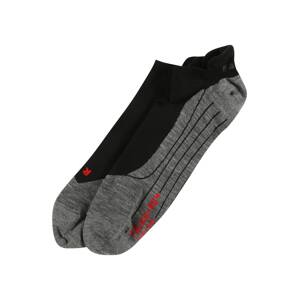 FALKE Sportovní ponožky  černá / šedý melír / ohnivá červená