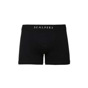 Scalpers Boxerky 'Nos Just' černá / bílá