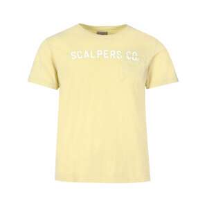 Scalpers Tričko  žlutá / bílá