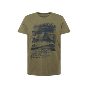 CAMP DAVID T-Shirt  olivová / černá / šedá
