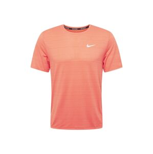 NIKE Funkční tričko 'Miler'  oranžová / bílá