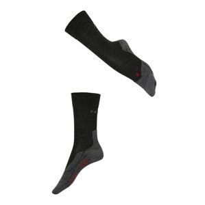 FALKE Sportovní ponožky  tmavě šedá / červená / černý melír