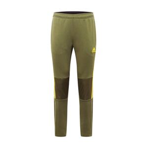 ADIDAS PERFORMANCE Sportovní kalhoty 'Tiro'  khaki / zlatě žlutá