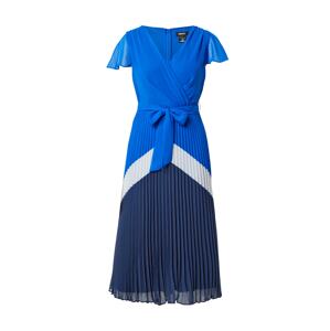 DKNY Koktejlové šaty  královská modrá / bílá / námořnická modř