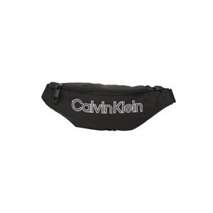 Calvin Klein Gürteltasche  černá / bílá / šedý melír