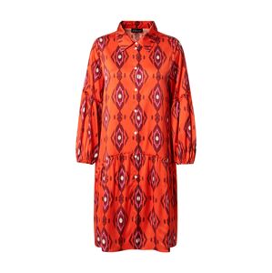 Grace Košilové šaty  oranžová / bílá / vínově červená / fialová
