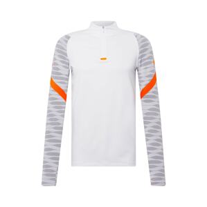 NIKE Funkční tričko 'Strike'  bílá / oranžová / šedá