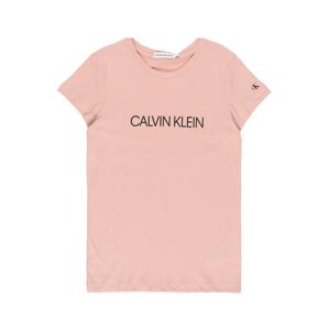 Calvin Klein Jeans Tričko růžová / černá