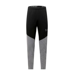 NIKE Sportovní kalhoty  černá / šedý melír