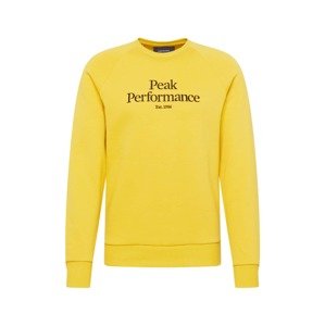 PEAK PERFORMANCE Sweatshirt  žlutá / černá