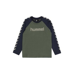 Hummel Funkční tričko  tmavě zelená / tmavě modrá / olivová
