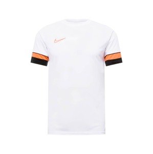 NIKE Funkční tričko  bílá / černá / oranžová