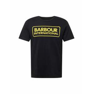 Barbour International Tričko  černá / žlutá
