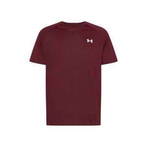 UNDER ARMOUR Funkční tričko  burgundská červeň / bílá