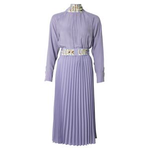 DELICATELOVE Košilové šaty 'LALA'  fialkově modrá / mátová / humrová