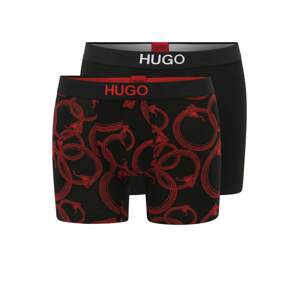HUGO Boxershorts  červená / černá / bílá