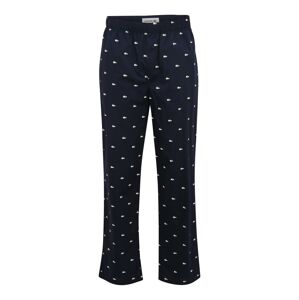 LACOSTE Pyžamové kalhoty  námořnická modř / bílá