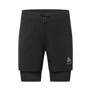 ODLO Sportovní kalhoty 'Axalp'  černá / světle šedá