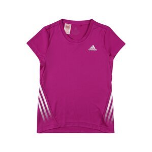 ADIDAS PERFORMANCE Funkční tričko  fialová / bílá