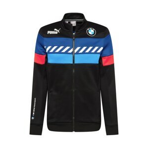 PUMA Sportovní bunda 'BMW'  černá / tmavě modrá / světlemodrá / bílá / červená