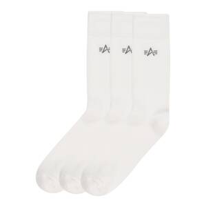 ALPHA INDUSTRIES Ponožky  čedičová šedá / bílá