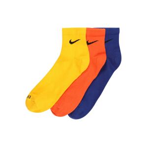NIKE Sportovní ponožky  žlutá / oranžová / modrá / černá