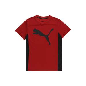 PUMA Funkční tričko  tmavě červená / černá