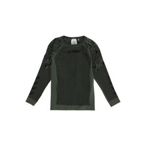 Hummel Funkční tričko  tmavě zelená / černá / olivová