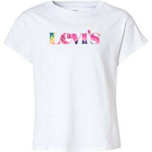 LEVI'S Tričko  bílá / růžová / žlutá / námořnická modř