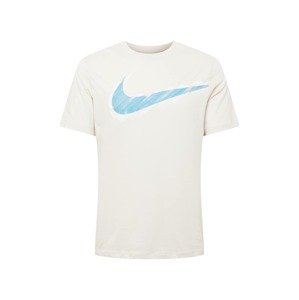 NIKE Funkční tričko  béžová / bílá / modrá