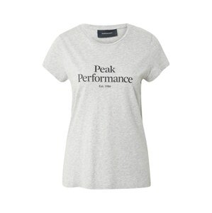 PEAK PERFORMANCE Funkční tričko  šedý melír / černá