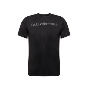 PEAK PERFORMANCE Funkční tričko 'Alum'  černá / šedá
