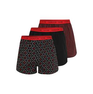 Calvin Klein Underwear Boxerky  červená / bílá / černá