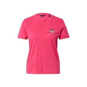 GANT Tričko  pink / zlatá / noční modrá