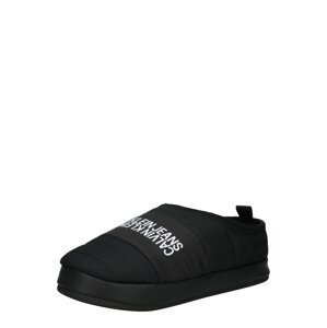 Calvin Klein Pantofle černá / bílá