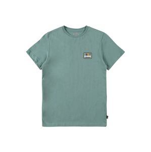 BILLABONG Funkční tričko  kouřově modrá / kaštanově hnědá / oranžová / bílá