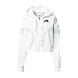 Nike Sportswear Mikina s kapucí  bílá / světle šedá / černá