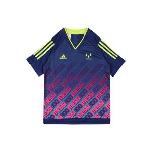 ADIDAS PERFORMANCE Funkční tričko 'Messi Iconic'  tmavě modrá / pink / žlutá