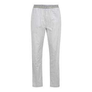 Calvin Klein Underwear Pyžamové kalhoty  šedá / bílá