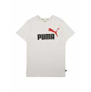 PUMA Funkční tričko tmavě červená / černá / bílá