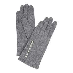 NÜMPH Prstové rukavice  šedý melír