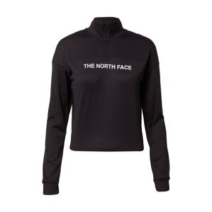 THE NORTH FACE Sportovní mikina  černá / bílá