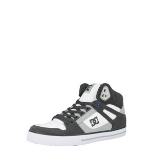 DC Shoes Kotníkové tenisky  šedá / tmavě šedá / bílá