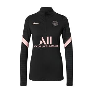 NIKE Sportovní mikina 'Paris Saint-Germain Strike Away'  pastelově růžová / černá